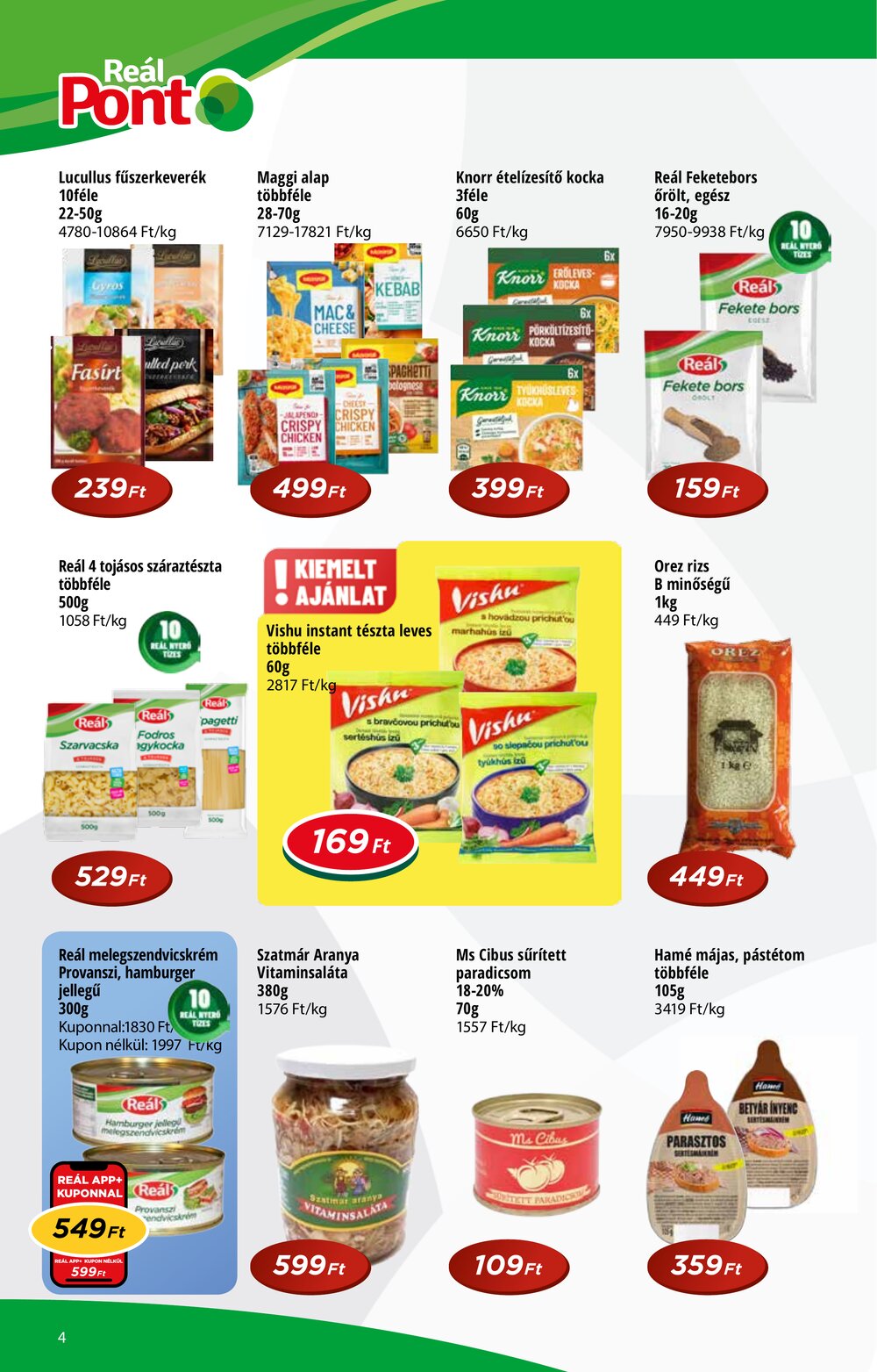 Reál akciós újság 2026.02.04-től - 4. oldal.