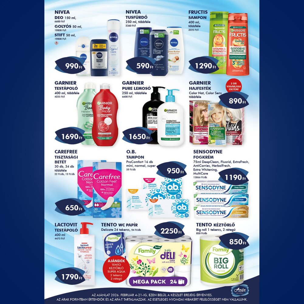 Azúr drogéria akciós újság 2026.02.04-től - 5. oldal.