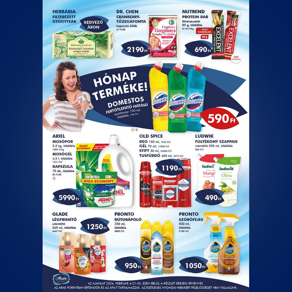 Azúr drogéria akciós újság 2026.02.04-től - 6. oldal.