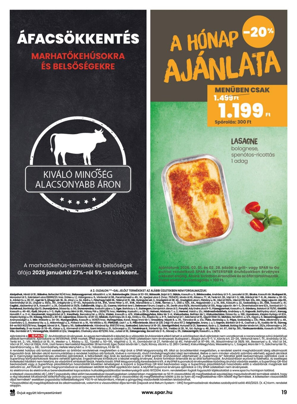 Spar akciós újság 2026.02.05-től - 19. oldal.