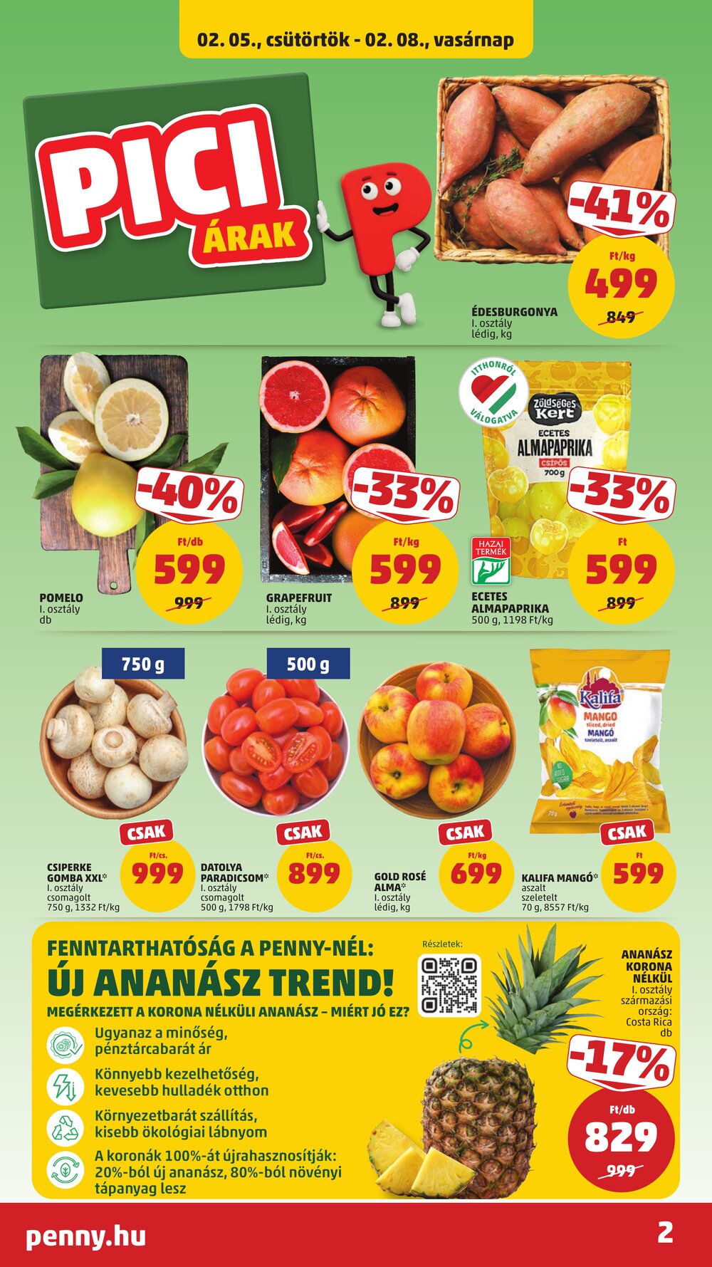 Penny Market akciós újság 2026.02.05-től - 2. oldal.