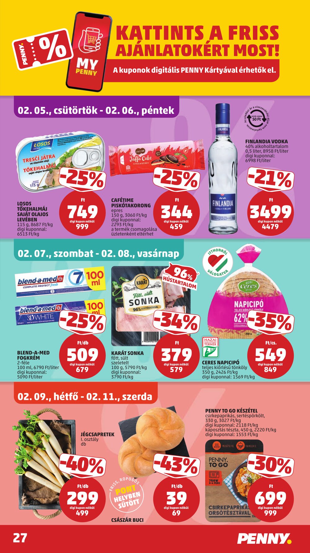 Penny Market akciós újság 2026.02.05-től - 29. oldal.