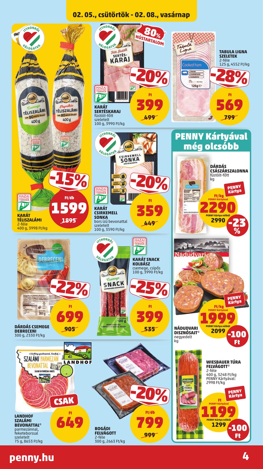 Penny Market akciós újság 2026.02.05-től - 4. oldal.