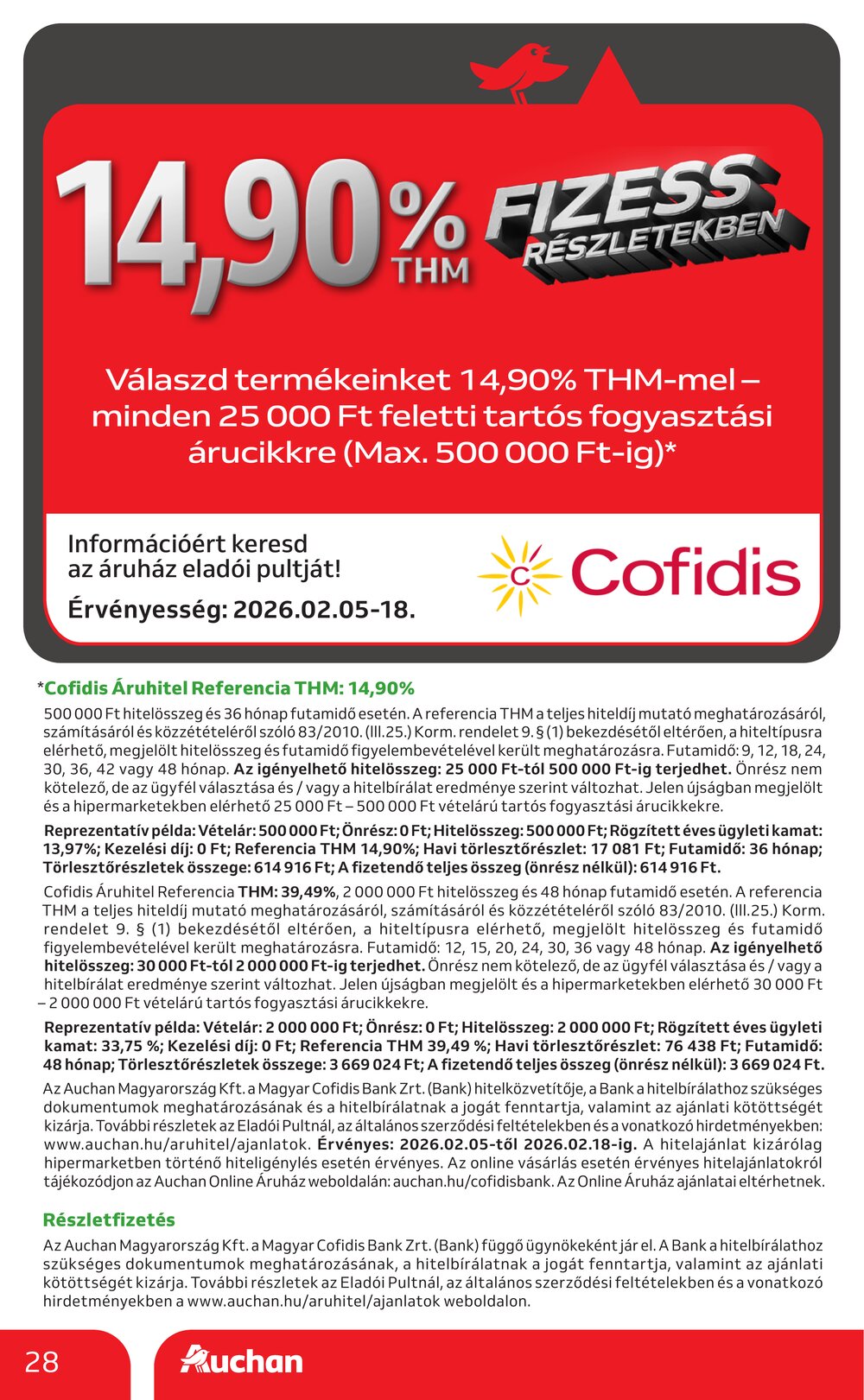 Auchan akciós újság 2026.02.05-től - 28. oldal.