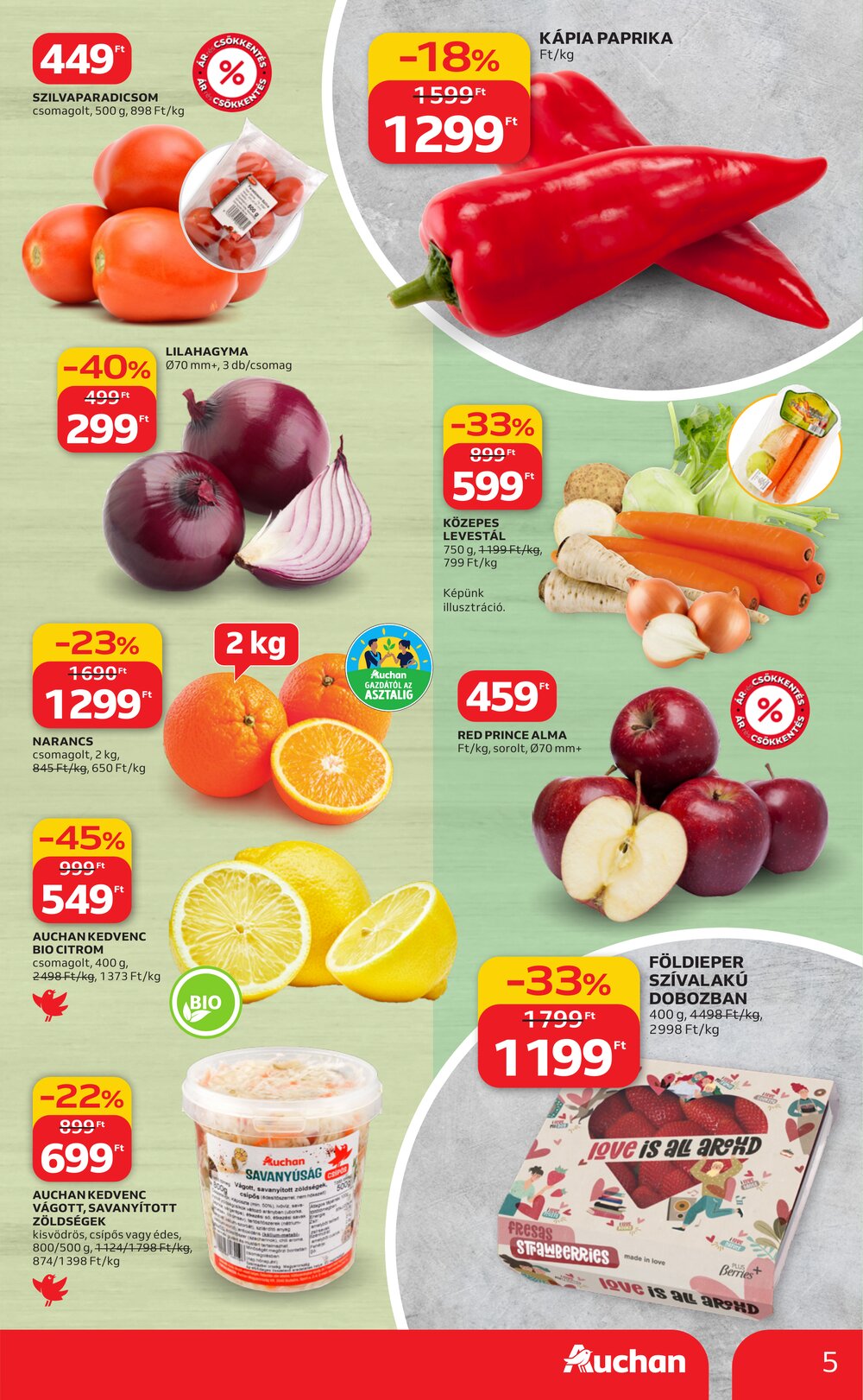 Auchan akciós újság 2026.02.05-től - 5. oldal.
