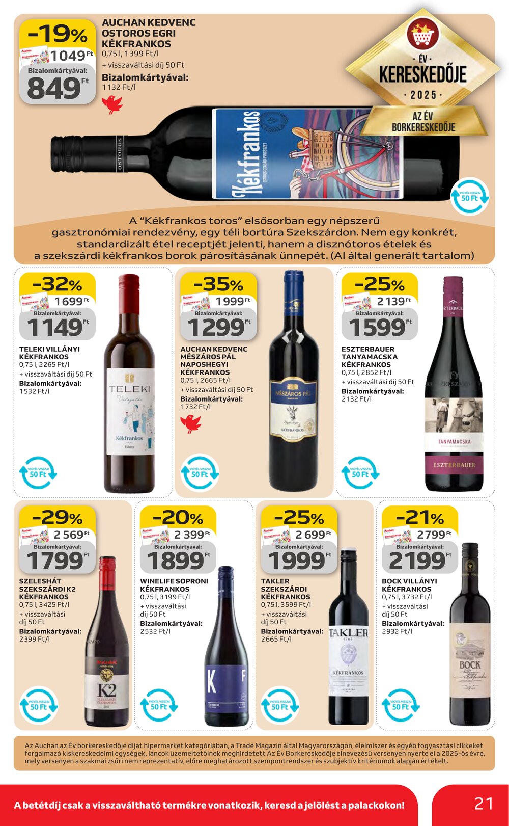 Auchan akciós újság 2026.02.05-től - 21. oldal.