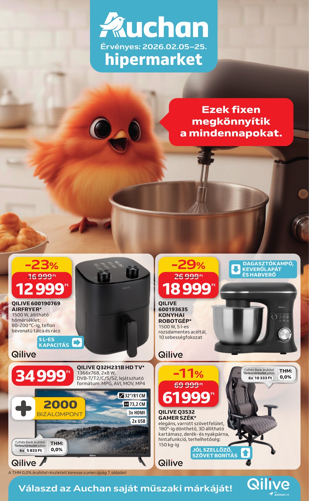 Auchan akciós újság 2026.02.05-től - 1. oldal.
