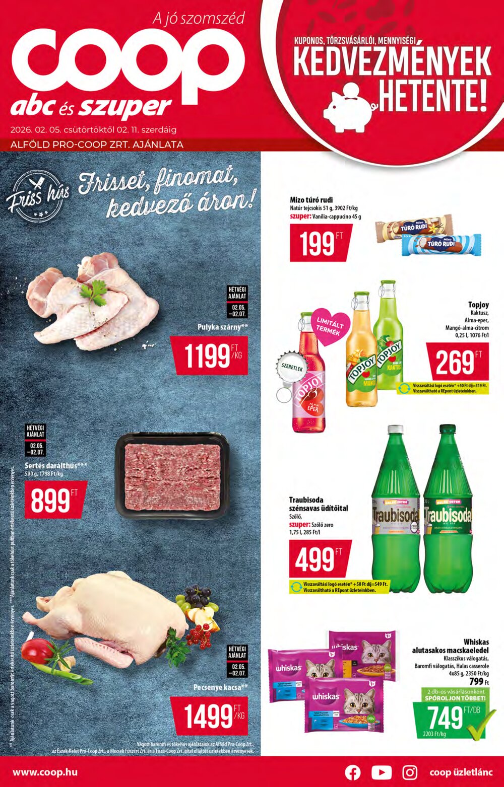 Coop akciós újság 2026.02.05-től - 1. oldal.