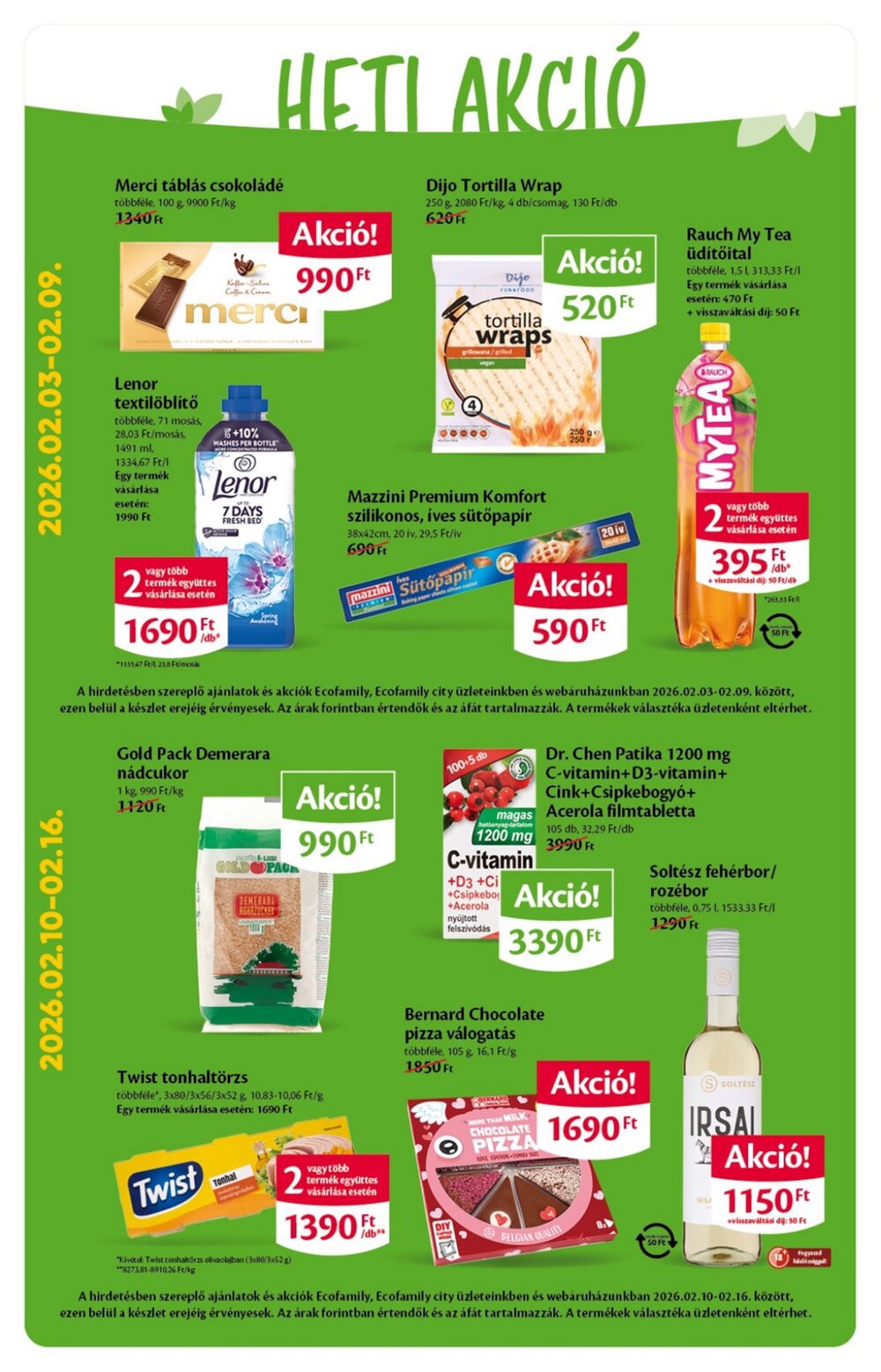EcoFamily akciós újság 2026.02.05-től - 2. oldal.