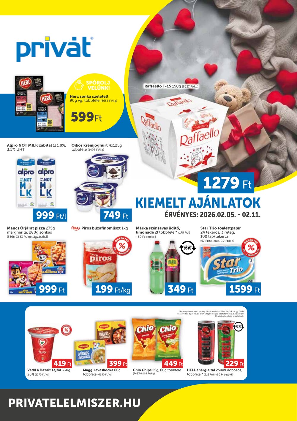 Privát akciós újság 2026.02.05-től - 1. oldal.