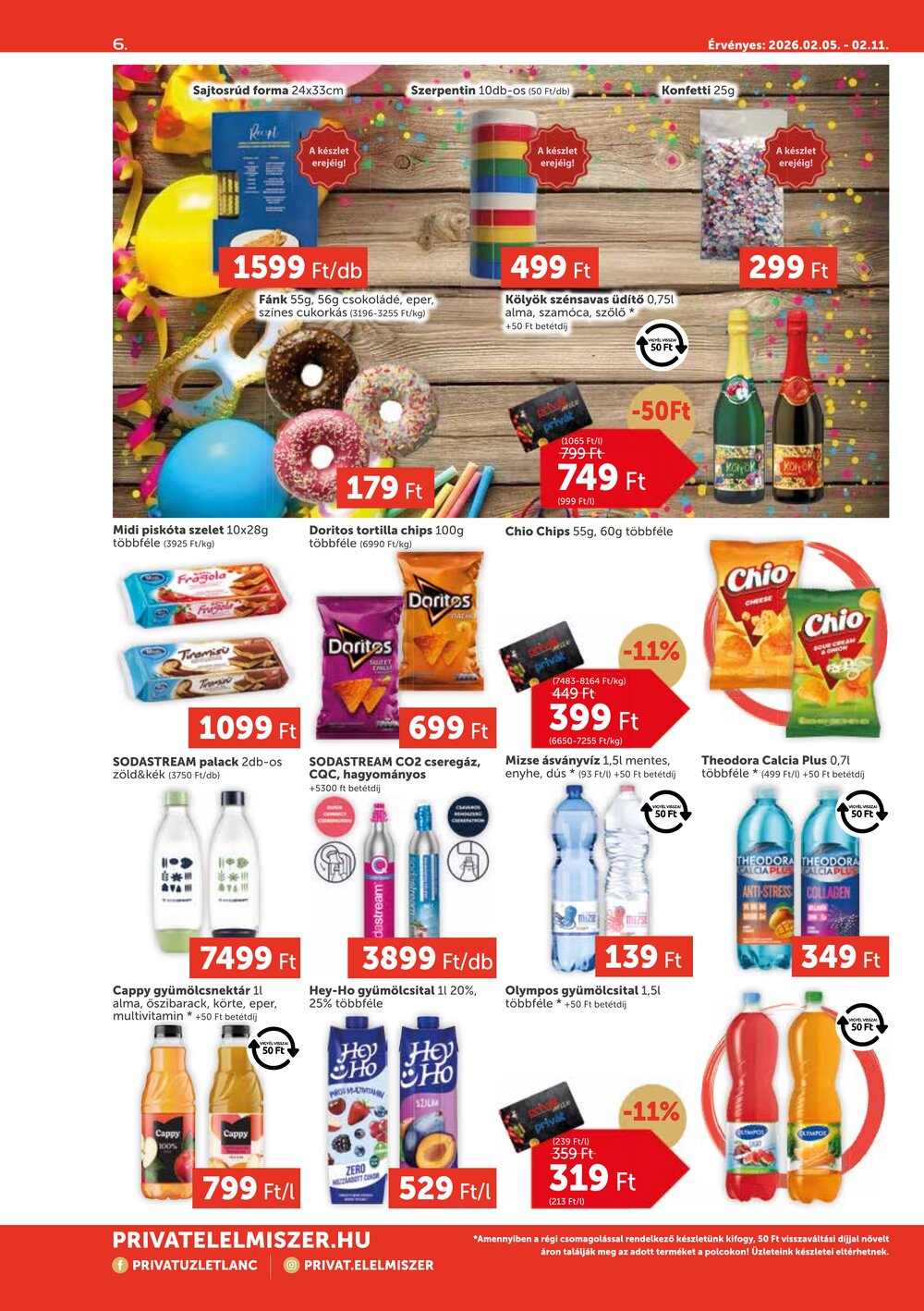 Privát akciós újság 2026.02.05-től - 6. oldal.