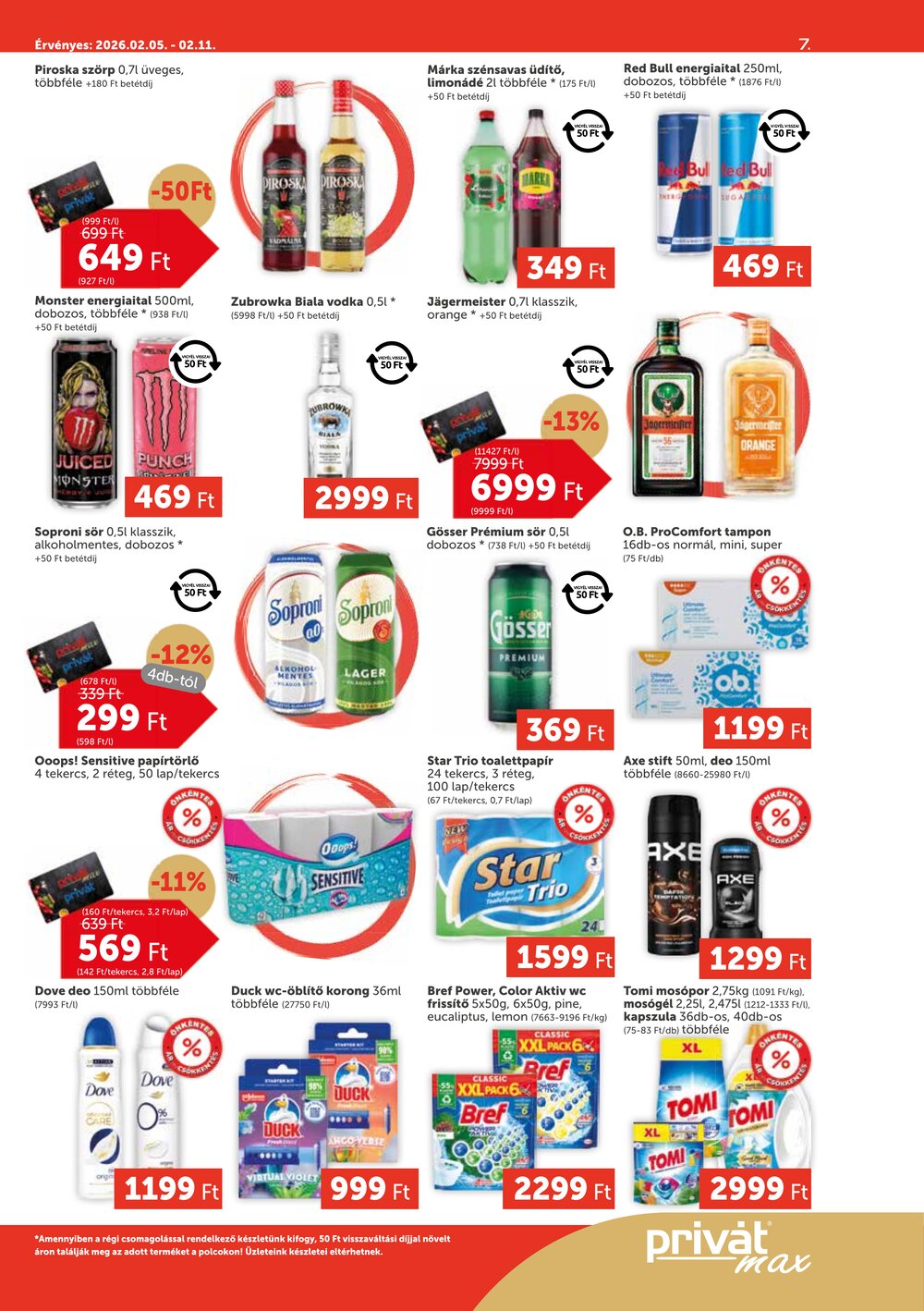 Privát akciós újság 2026.02.05-től - 7. oldal.