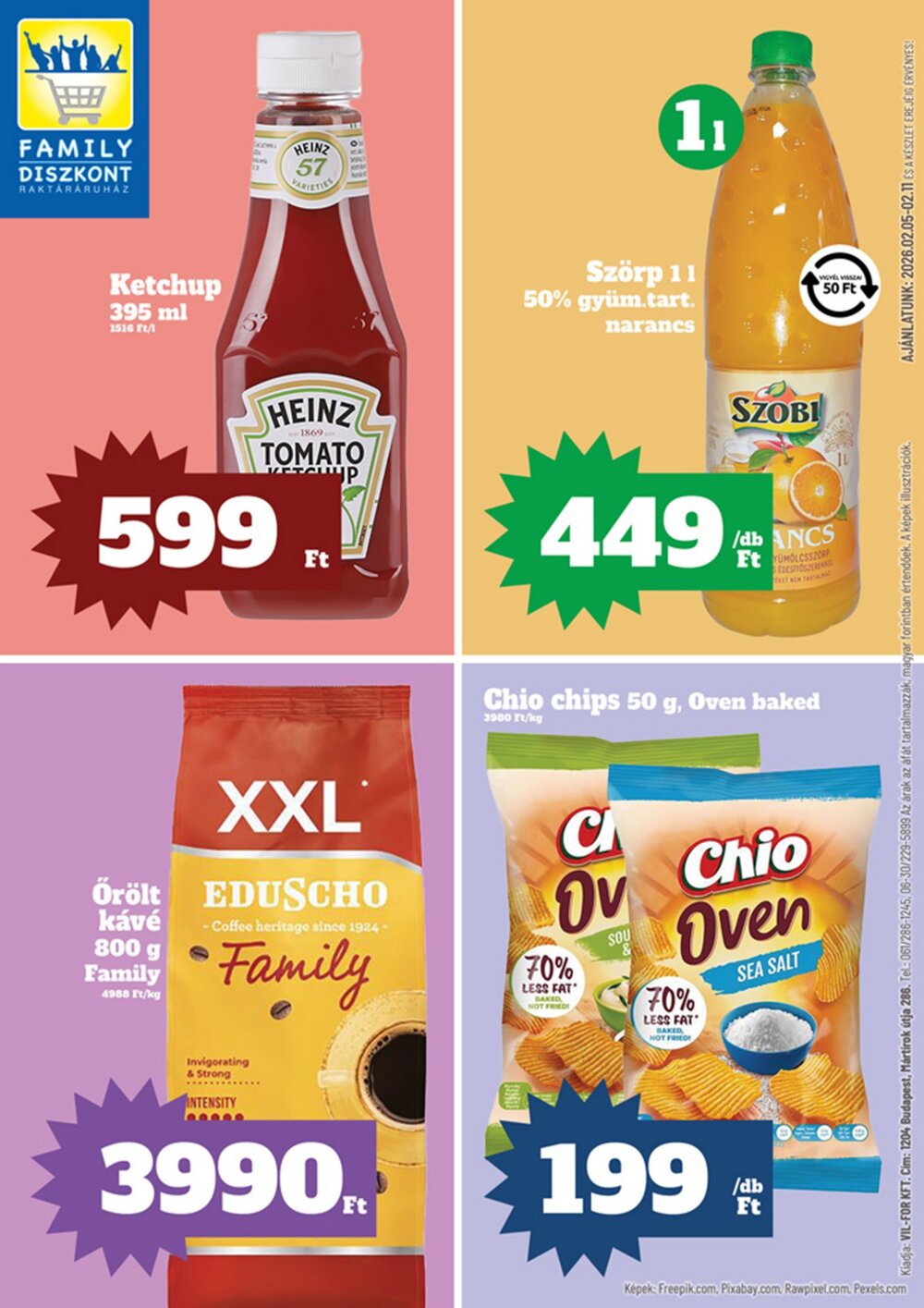 Family Diszkont akciós újság 2026.02.05-től - 1. oldal.