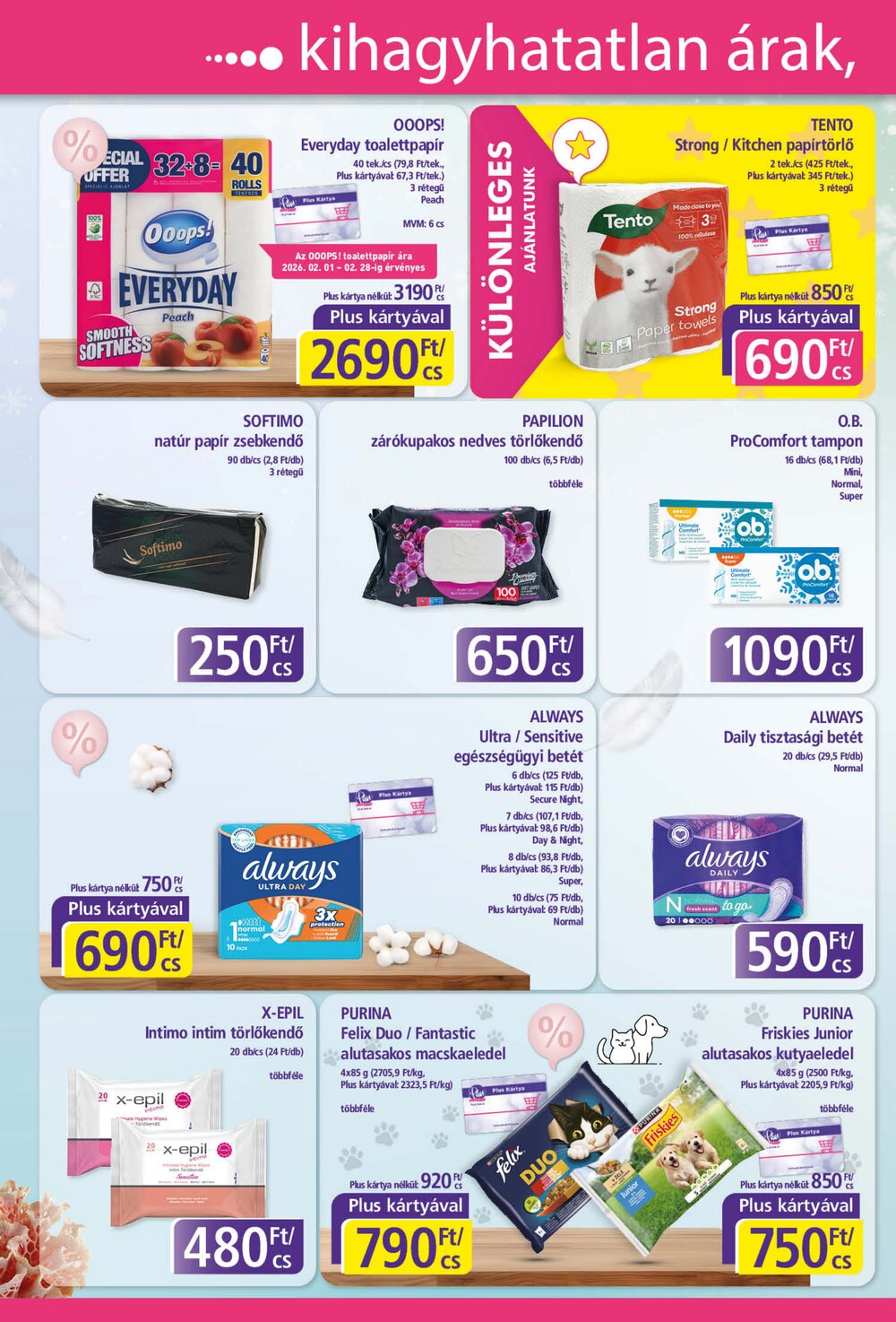 PlusMarket akciós újság 2026.02.05-től - 4. oldal.