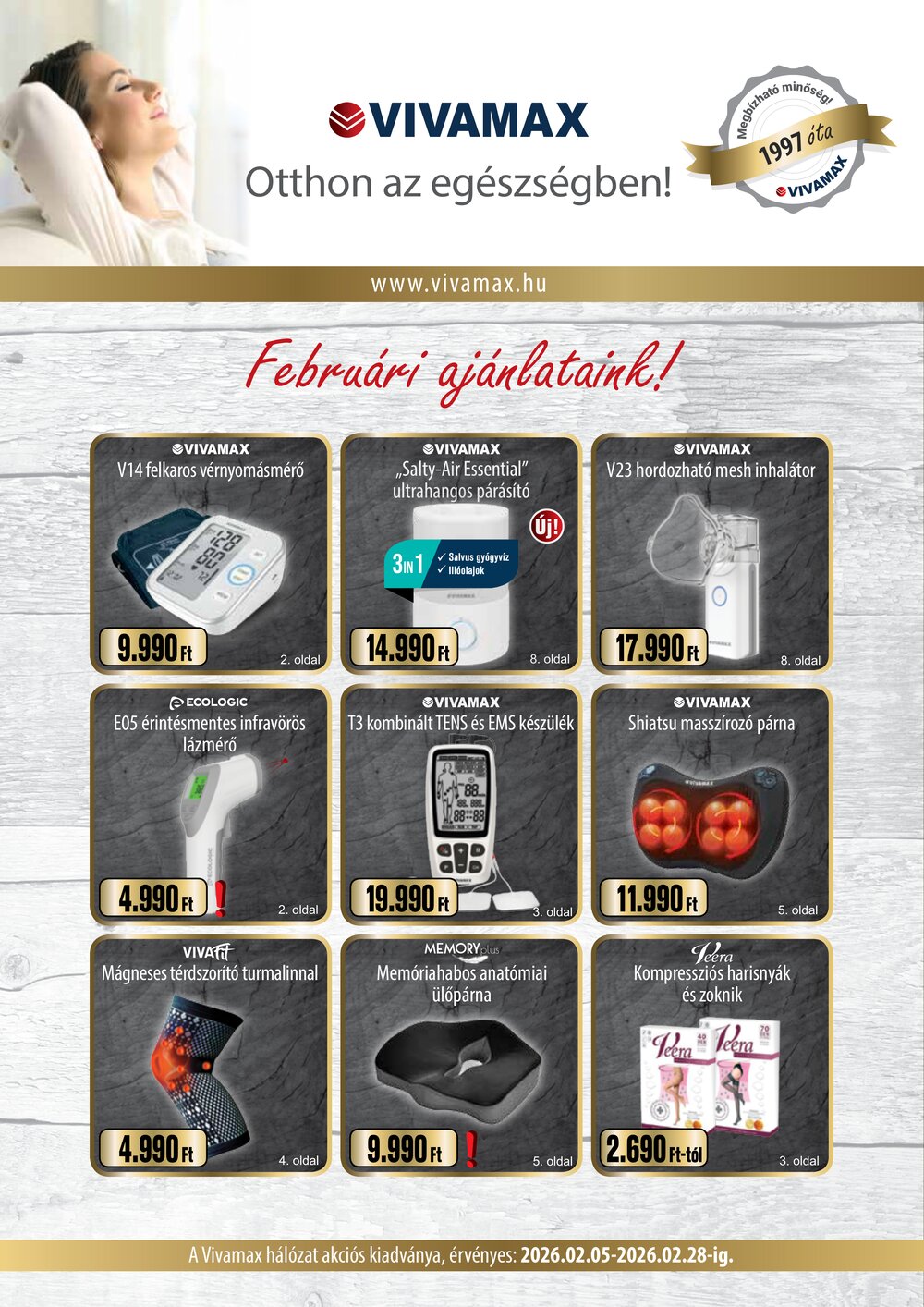 Vivamax akciós újság 2026.02.05-től - 1. oldal.