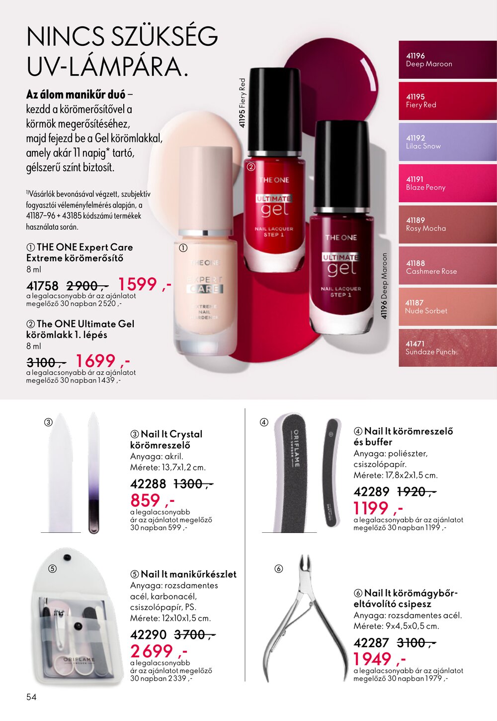 Oriflame akciós újság 2026.02.11-től - 54. oldal.