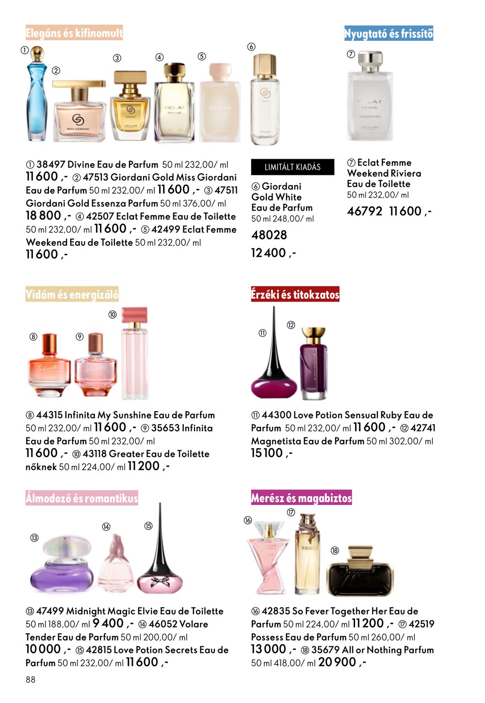 Oriflame akciós újság 2026.02.11-től - 88. oldal.