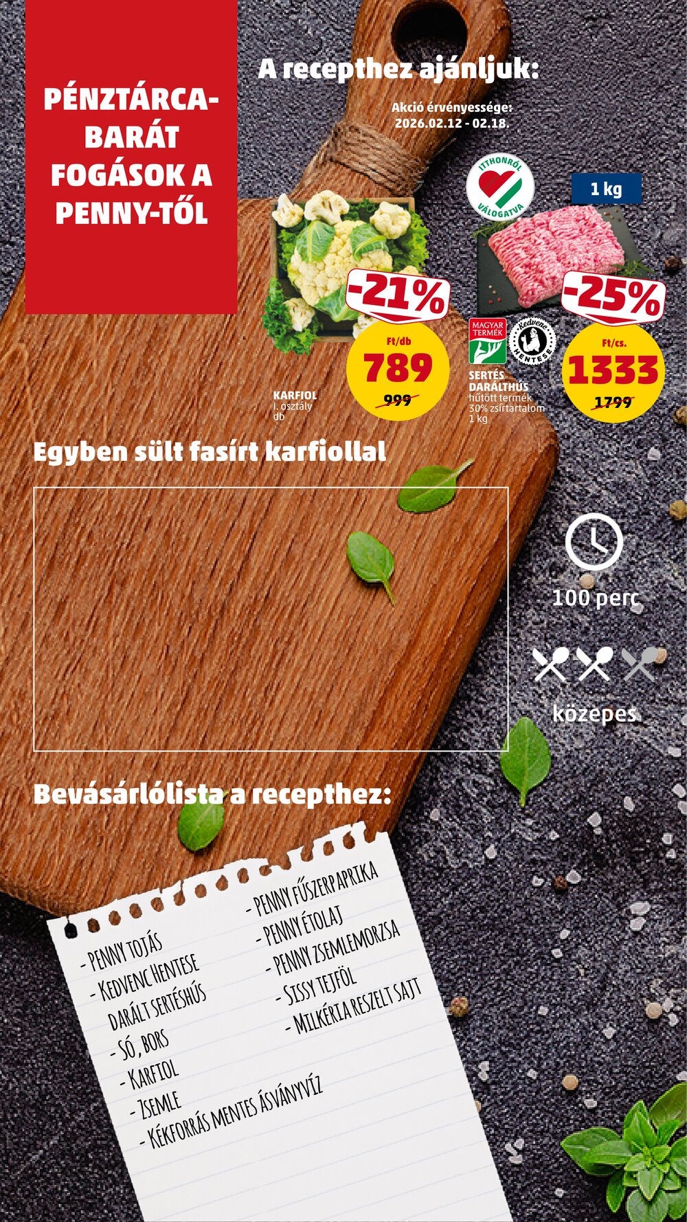 Penny Market akciós újság 2026.02.12-től - 12. oldal.