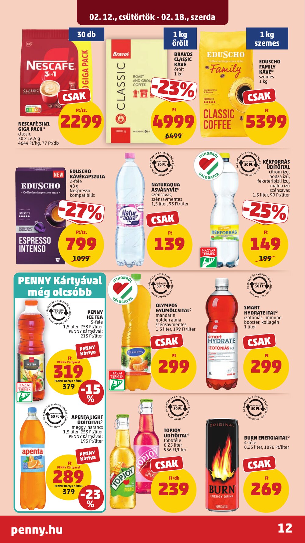 Penny Market akciós újság 2026.02.12-től - 16. oldal.