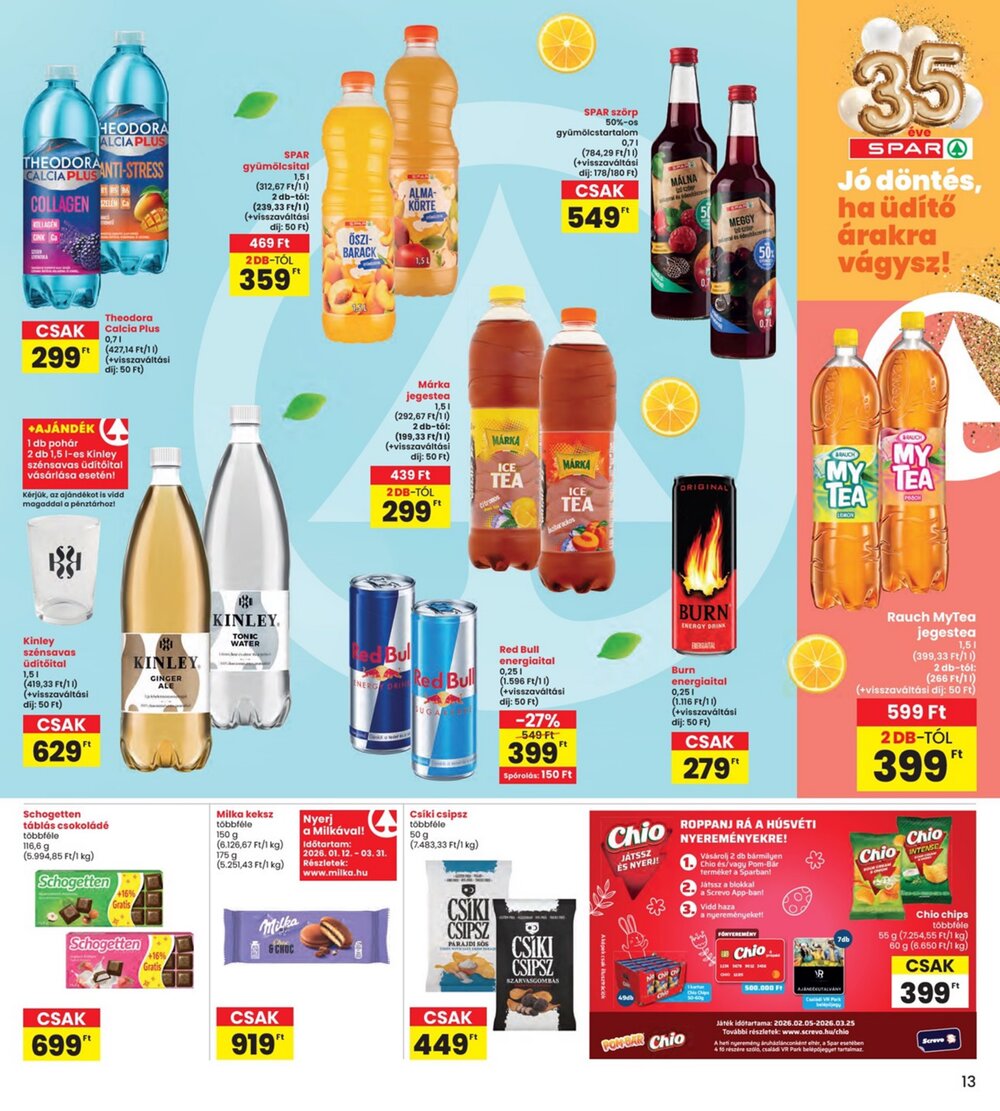 Interspar akciós újság 2026.02.12-től - 13. oldal.