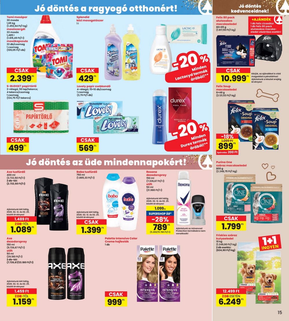 Interspar akciós újság 2026.02.12-től - 15. oldal.