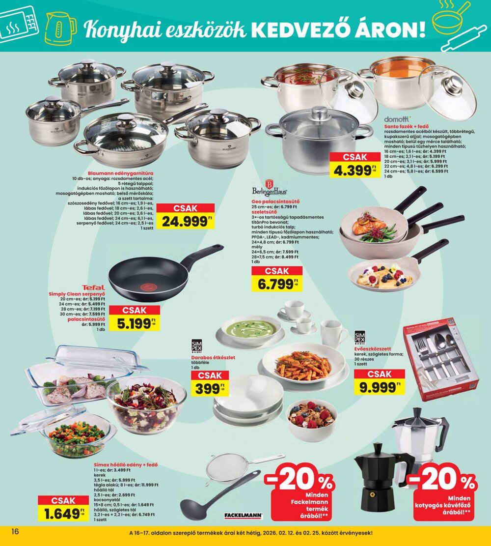 Interspar akciós újság 2026.02.12-től - 16. oldal.
