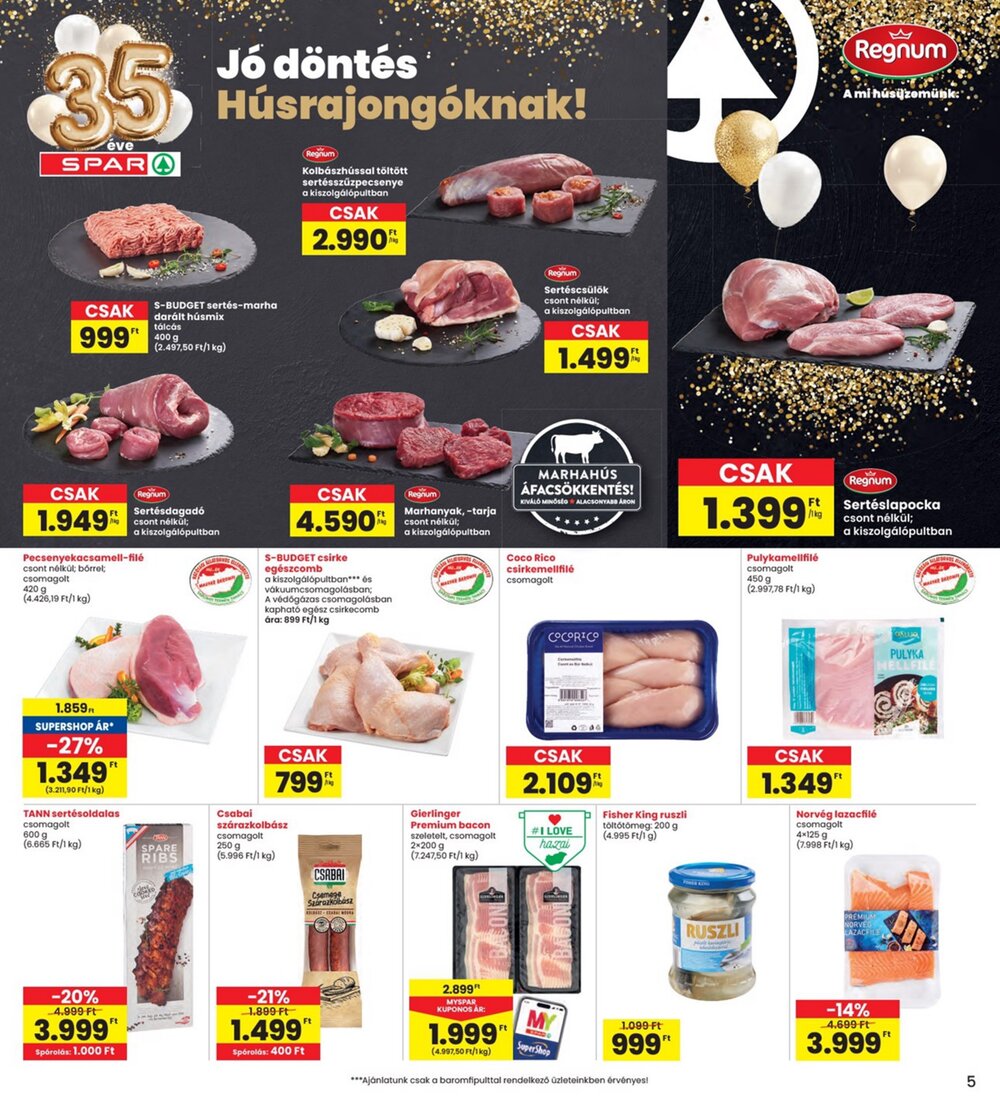 Interspar akciós újság 2026.02.12-től - 5. oldal.