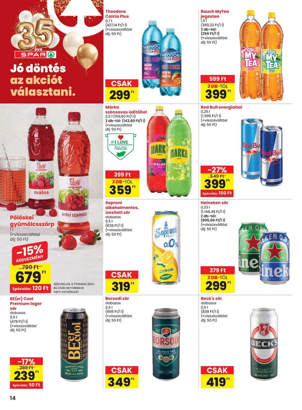 Spar akciós újság 2026.02.12-től - 14. oldal.