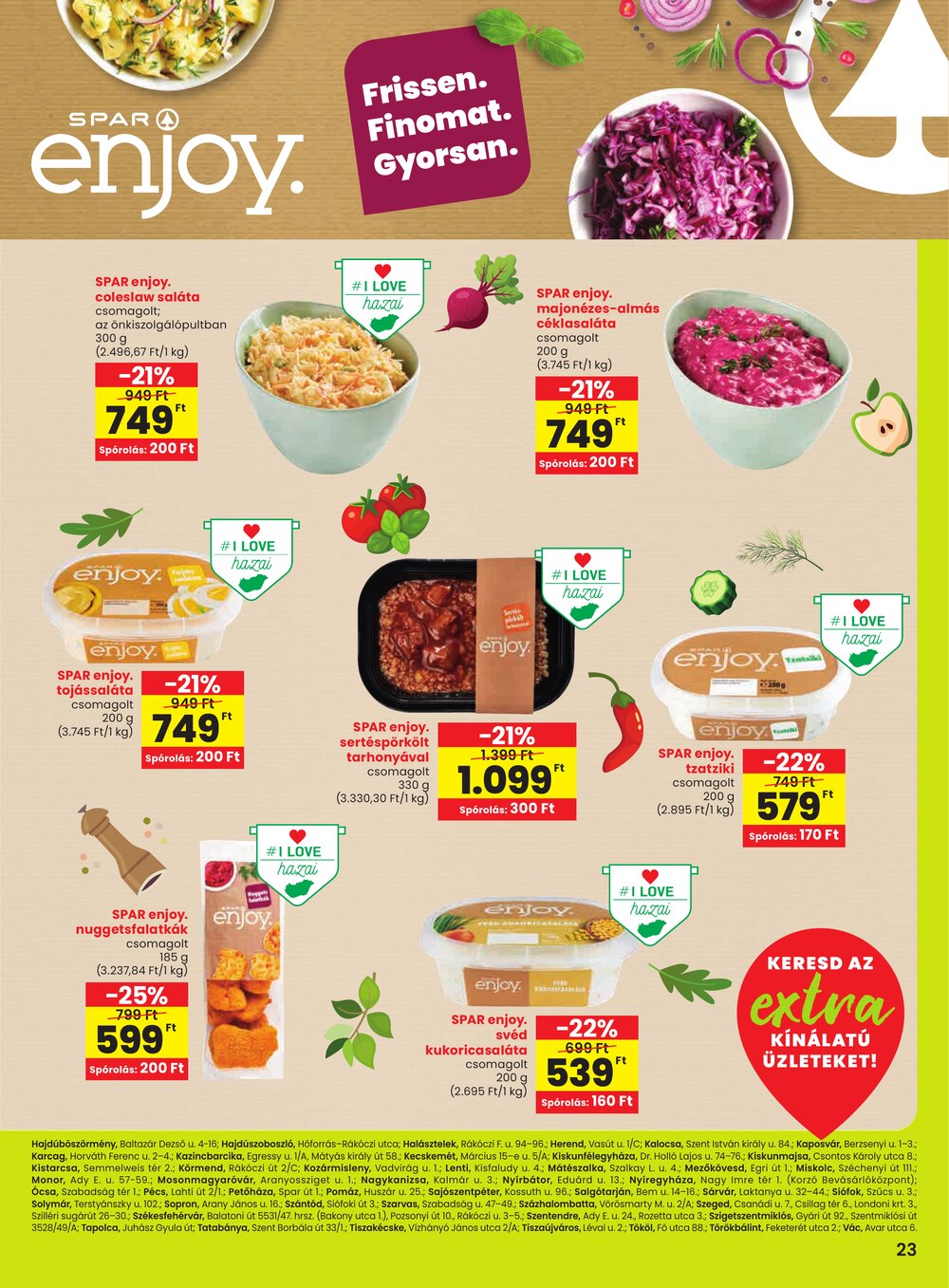 Spar Extra akciós újság 2026.02.12-től - 4. oldal.