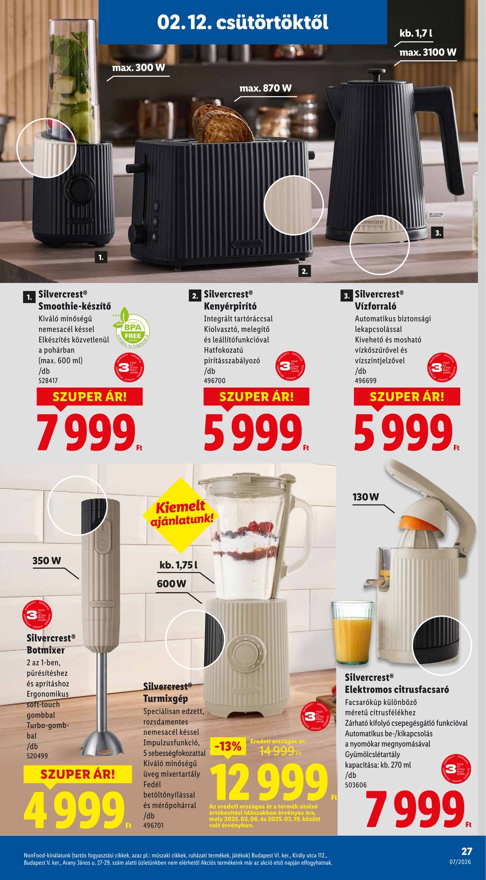 Lidl akciós újság 2026.02.12-től - 27. oldal.