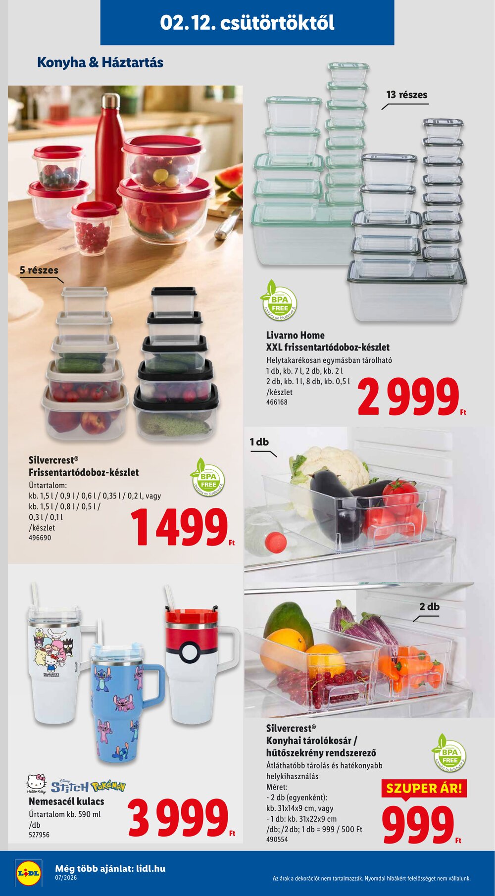 Lidl akciós újság 2026.02.12-től - 28. oldal.