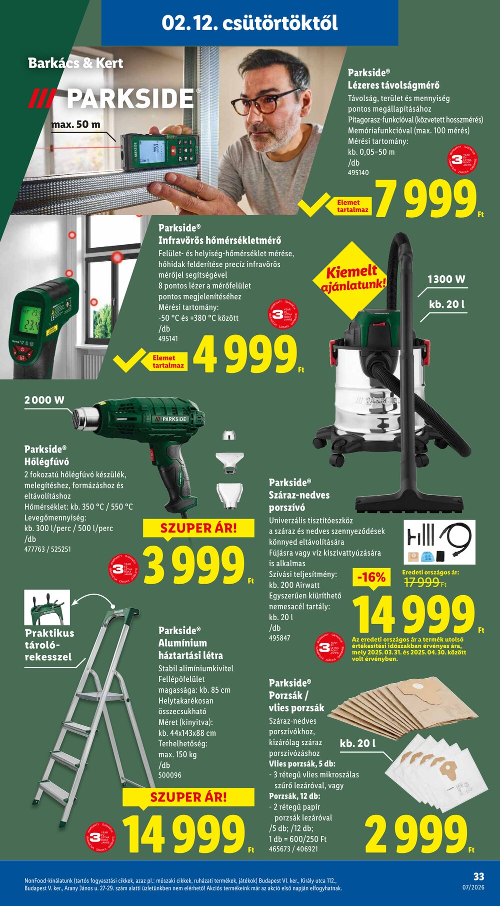 Lidl akciós újság 2026.02.12-től - 33. oldal.