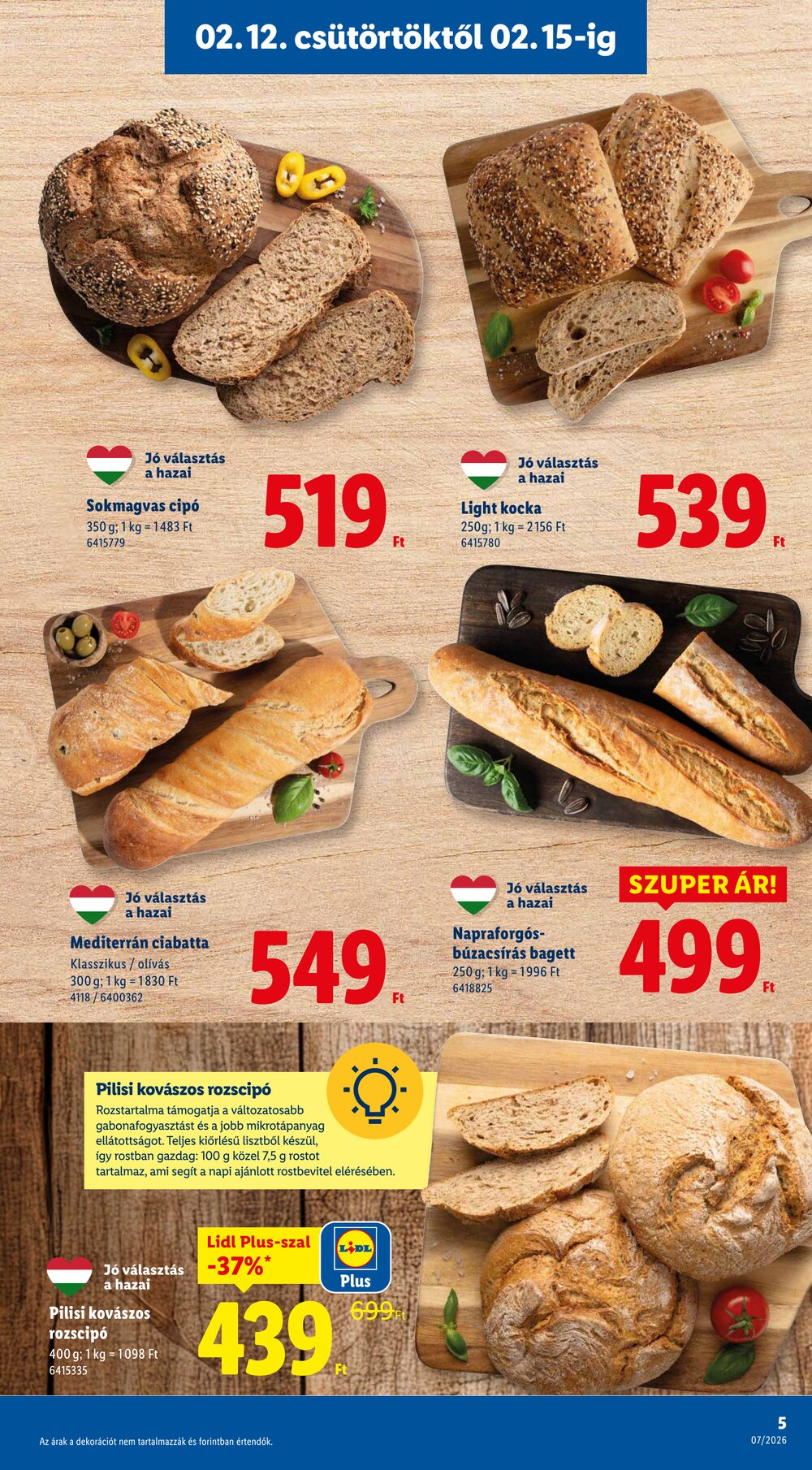 Lidl akciós újság 2026.02.12-től - 5. oldal.