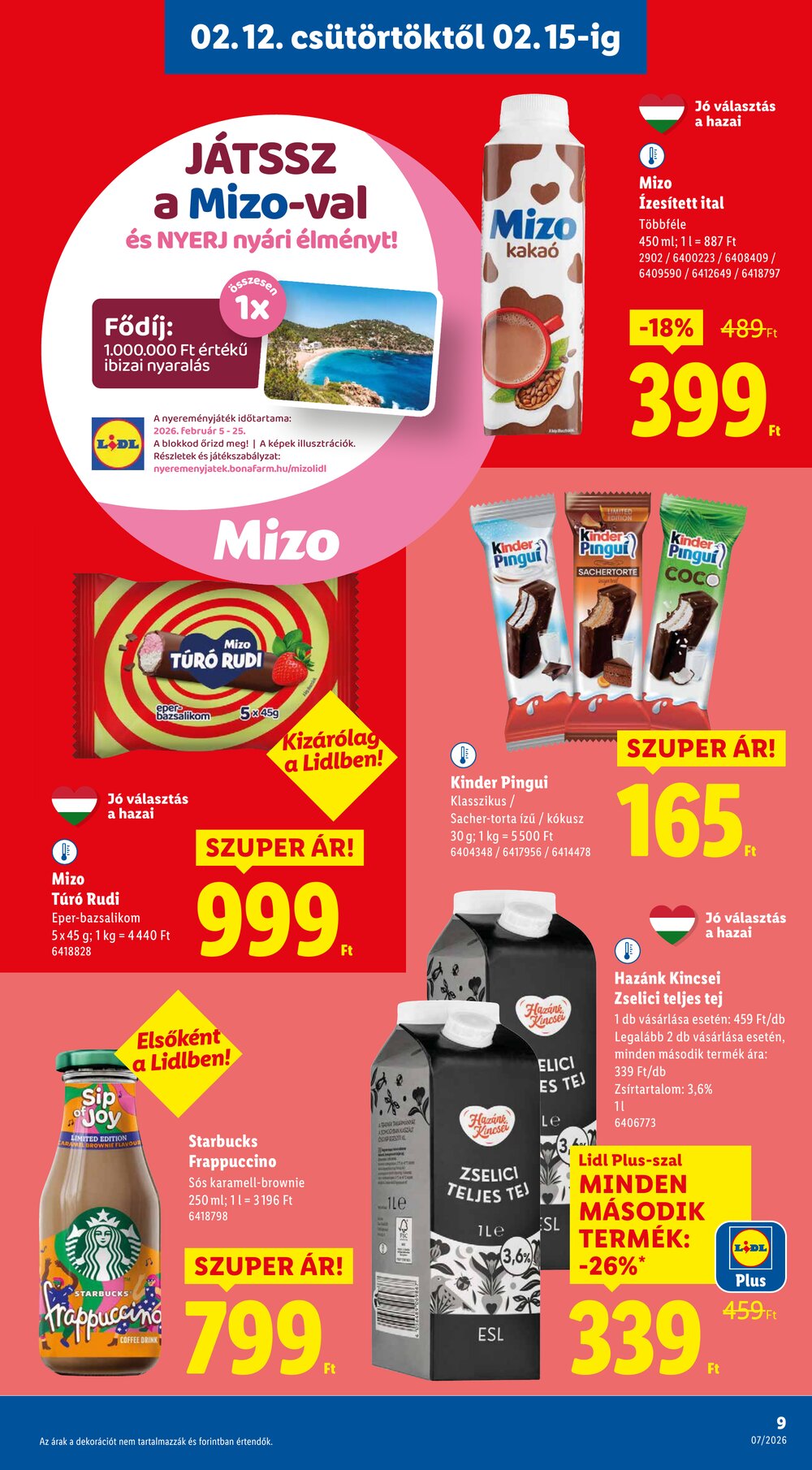 Lidl akciós újság 2026.02.12-től - 9. oldal.