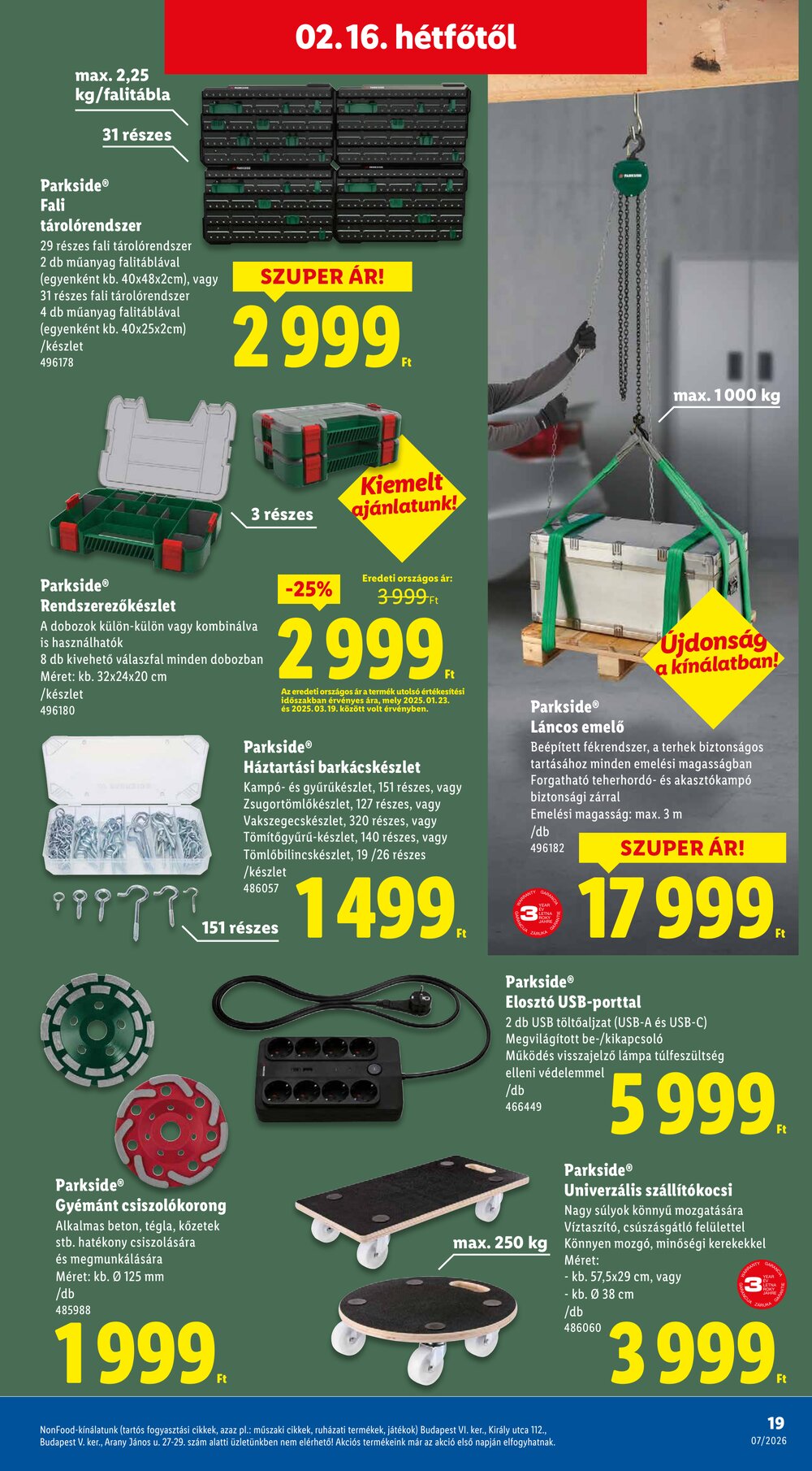 Lidl akciós újság 2026.02.12-től - 19. oldal.