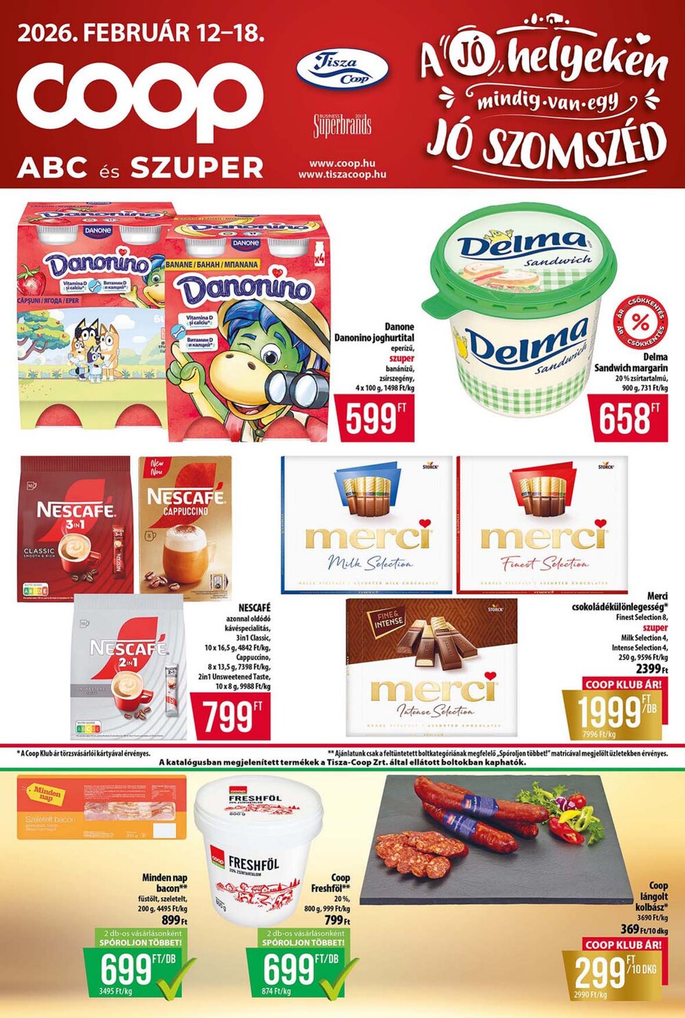 Coop akciós újság 2026.02.12-től - 1. oldal.