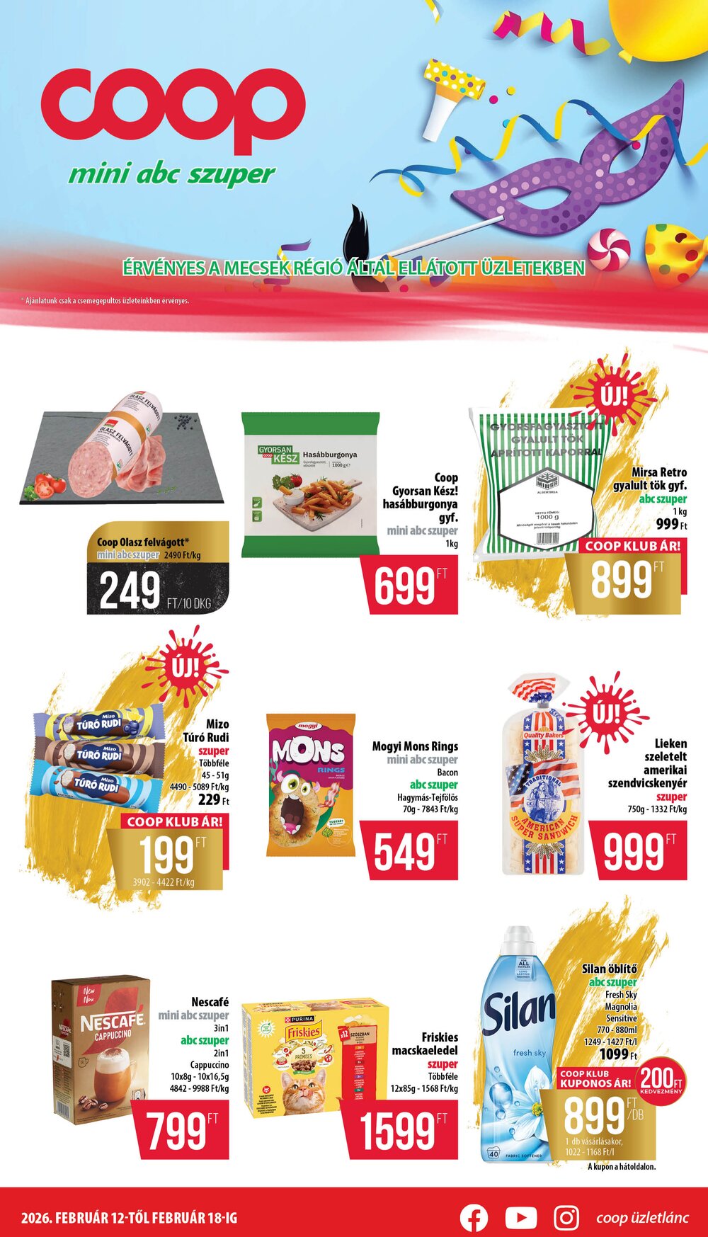 Coop akciós újság 2026.02.12-től - 1. oldal.