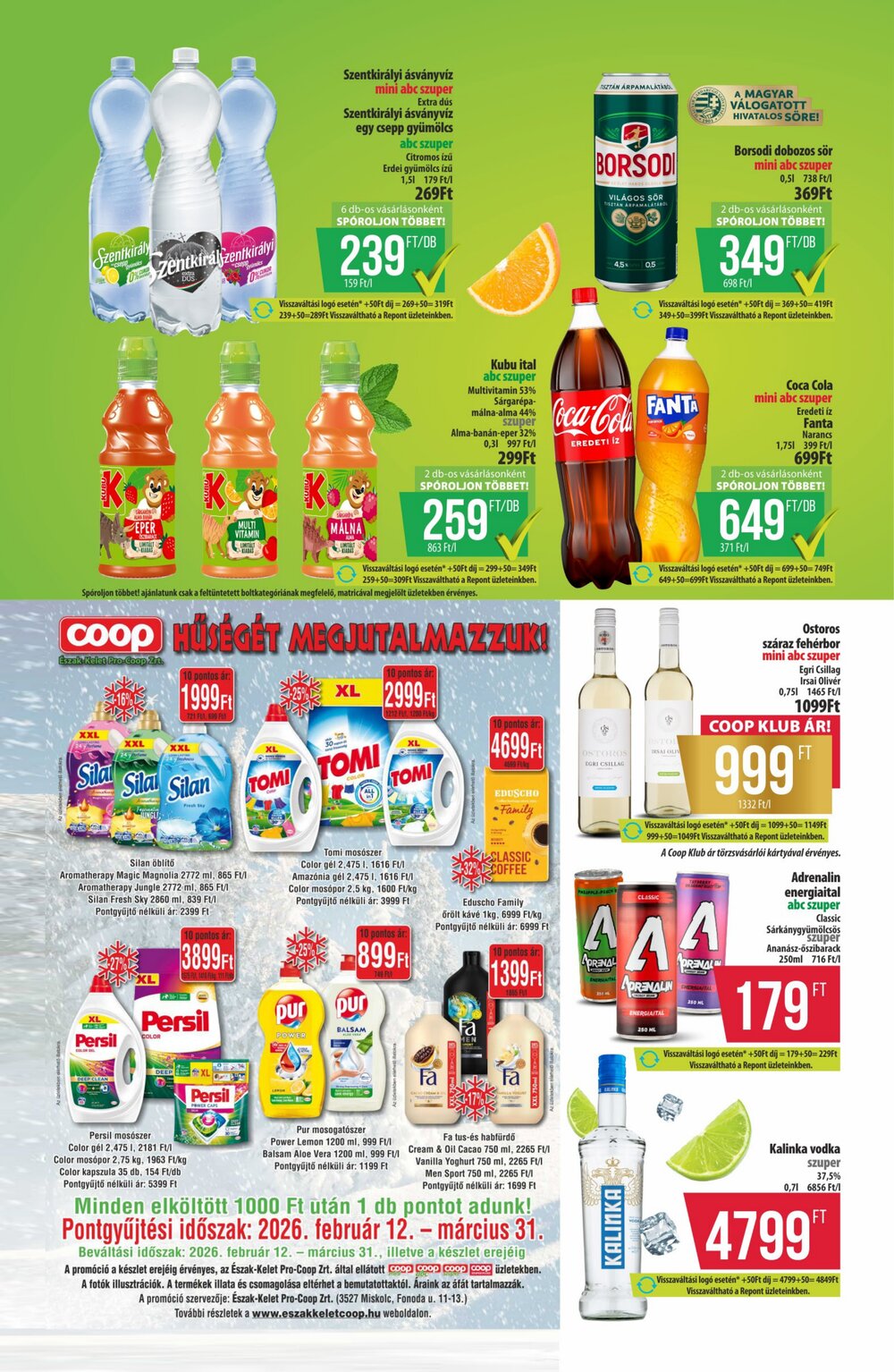 Coop akciós újság 2026.02.12-től - 10. oldal.