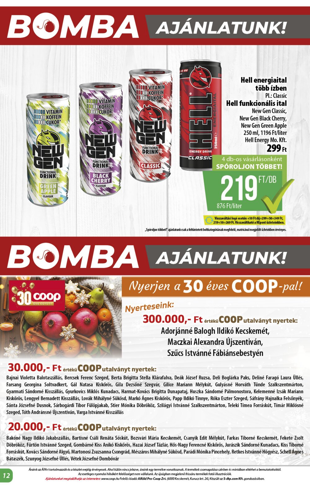 Coop akciós újság 2026.02.12-től - 12. oldal.