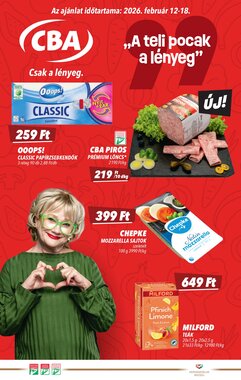 CBA akciós újság 2026.02.12-től