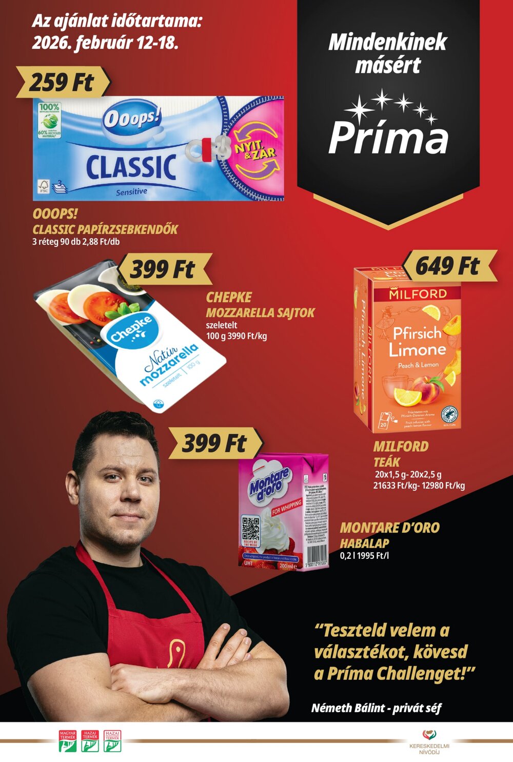 CBA akciós újság 2026.02.12-től - 1. oldal.