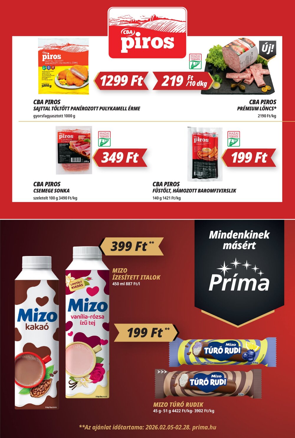 CBA akciós újság 2026.02.12-től - 5. oldal.