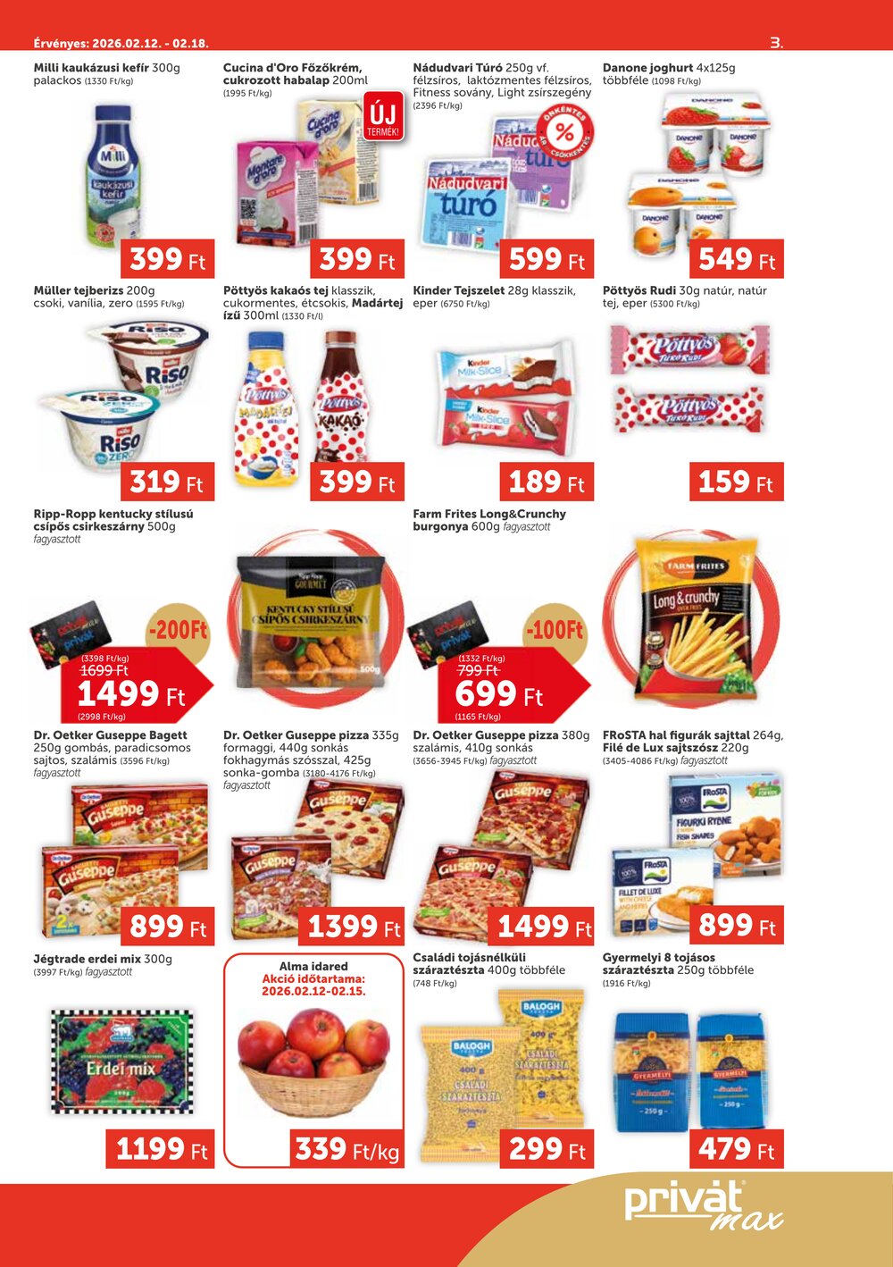 Privát akciós újság 2026.02.12-től - 3. oldal.