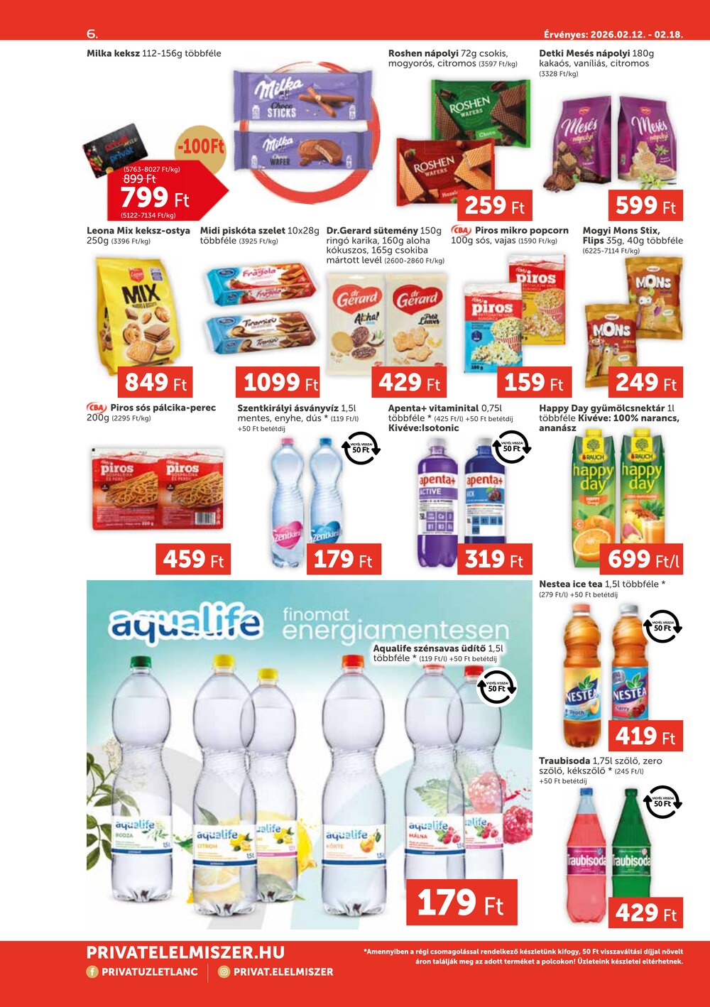 Privát akciós újság 2026.02.12-től - 6. oldal.