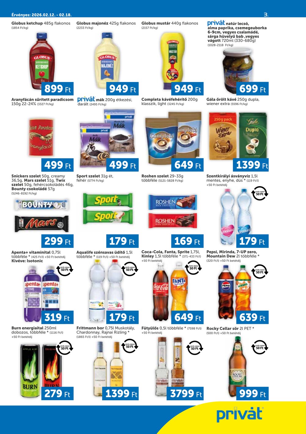 Privát akciós újság 2026.02.12-től - 3. oldal.