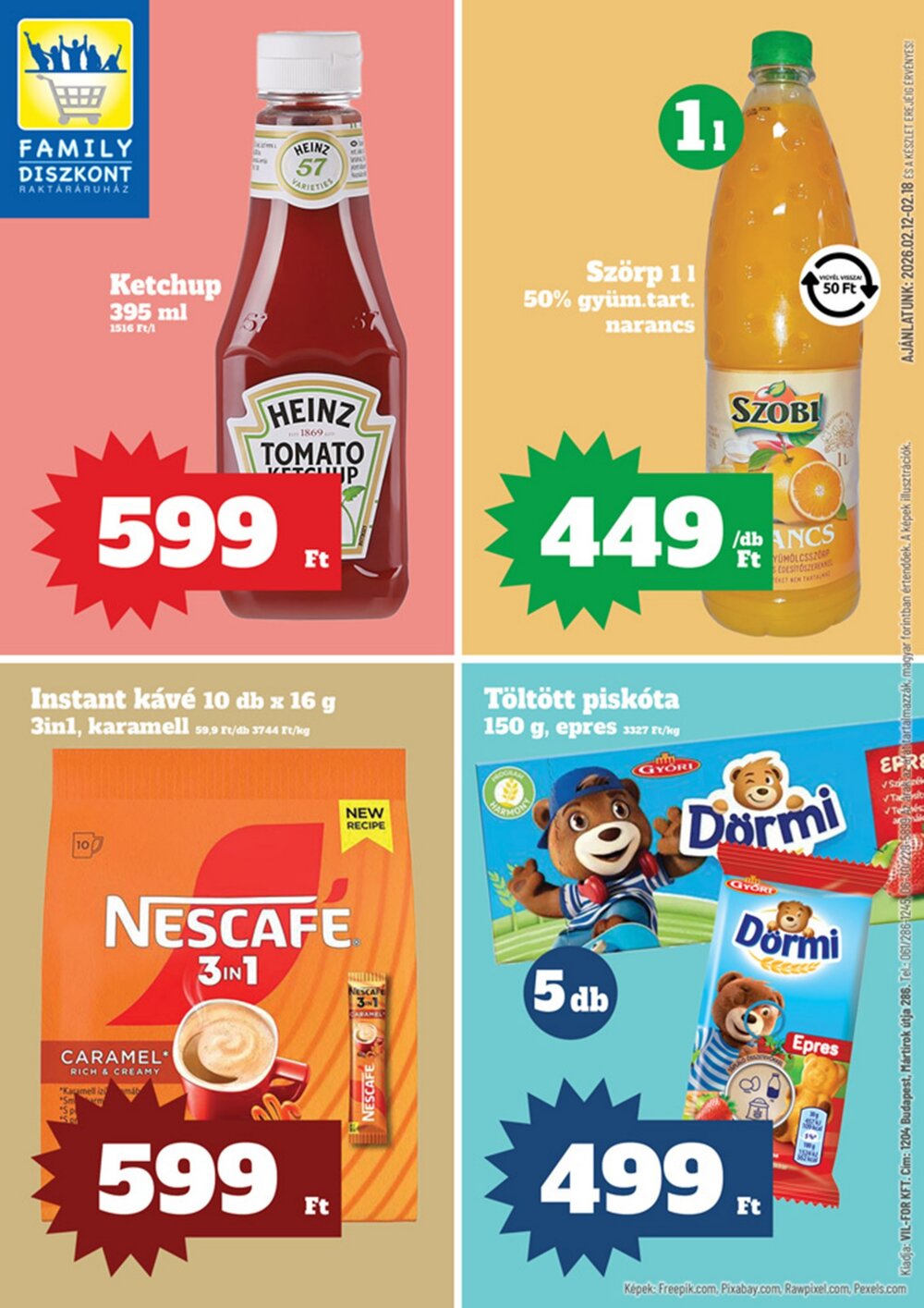 Family Diszkont akciós újság 2026.02.12-től - 1. oldal.