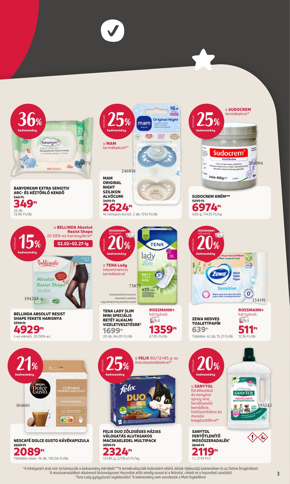 Rossmann akciós újság 2026.02.16-tól - 3. oldal.