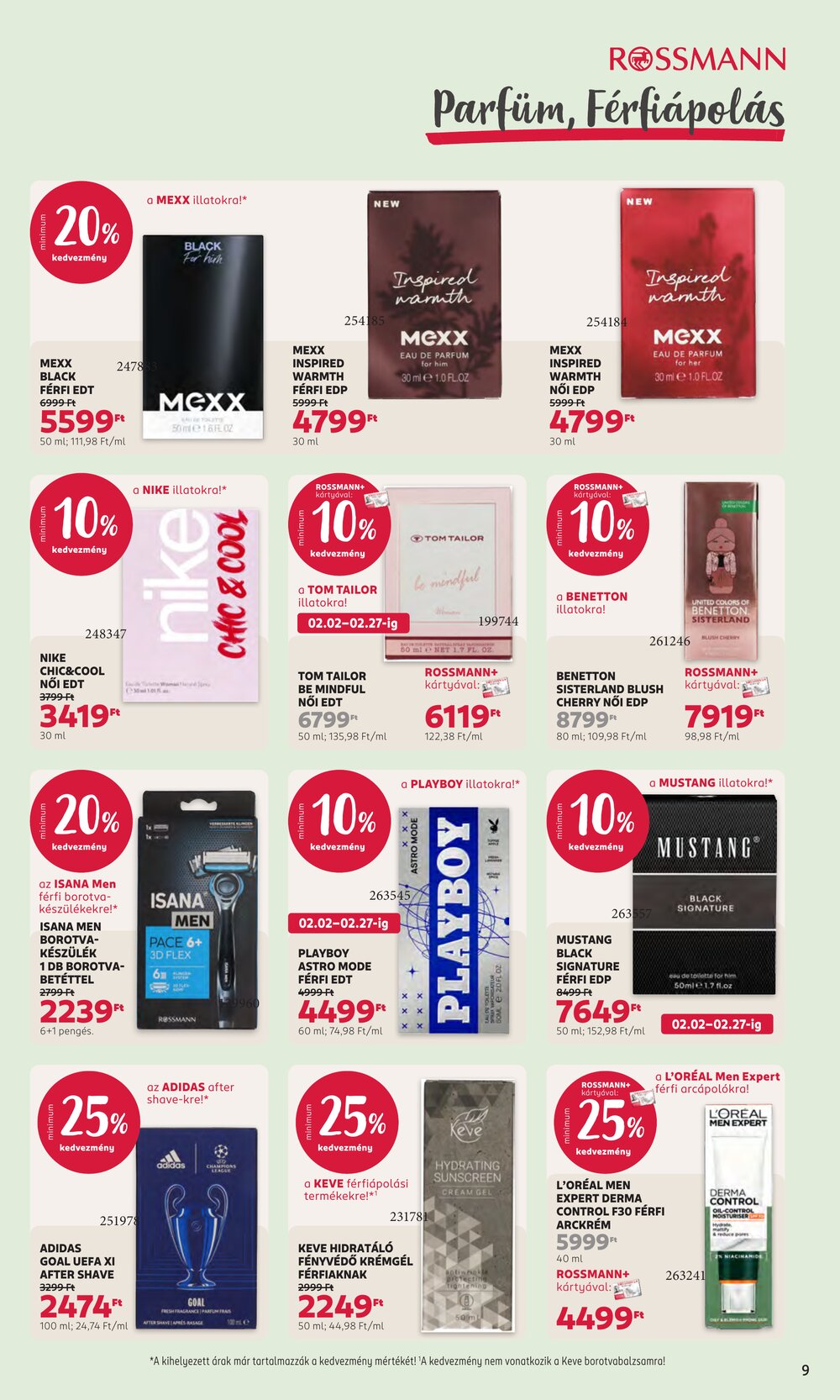 Rossmann akciós újság 2026.02.16-tól - 9. oldal.