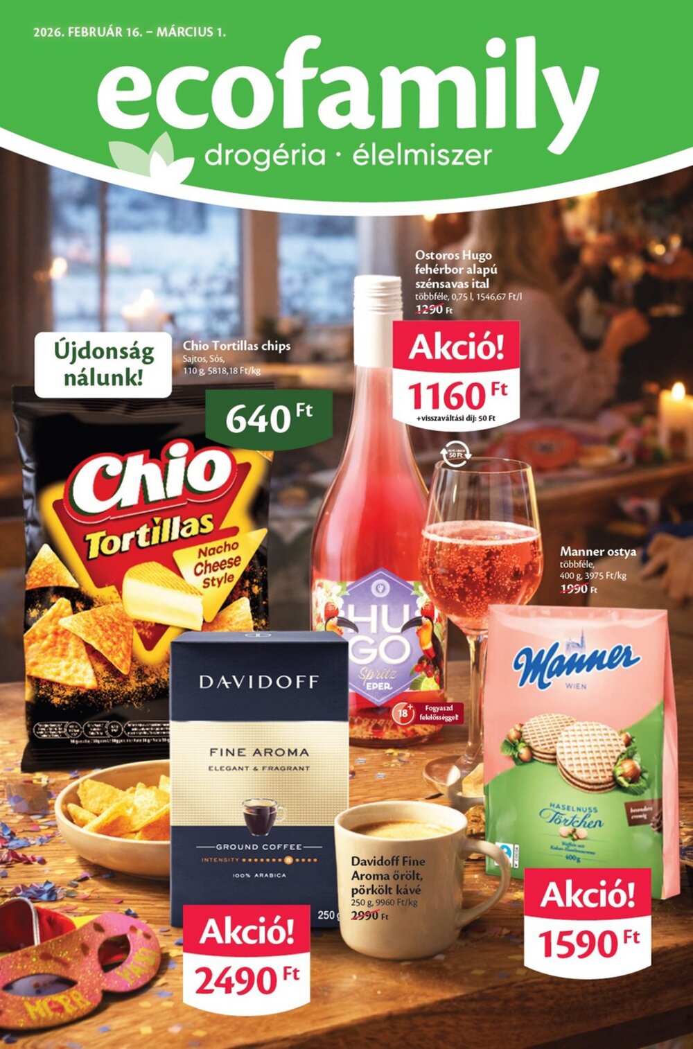 EcoFamily akciós újság 2026.02.16-tól - 1. oldal.