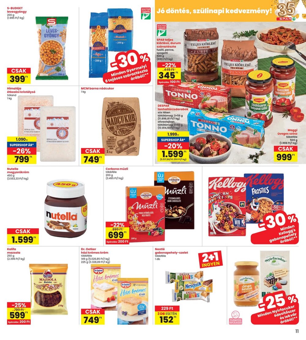 Interspar akciós újság 2026.02.19-től - 11. oldal.